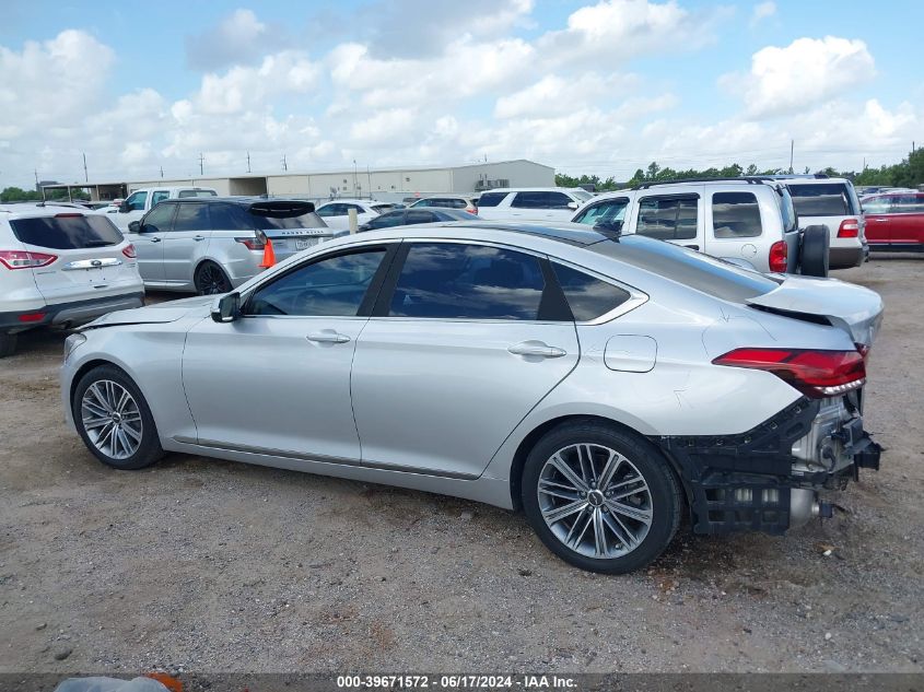 2018 Genesis G80 3.8 VIN: KMHGN4JE4JU245326 Lot: 39671572