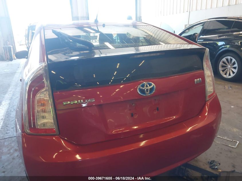 2014 Toyota Prius Two VIN: JTDKN3DU6E0386830 Lot: 39671605