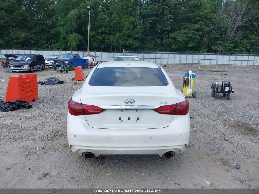 2018 Infiniti Q50 3.0T Luxe VIN: JN1EV7AP9JM360120 Lot: 39671610