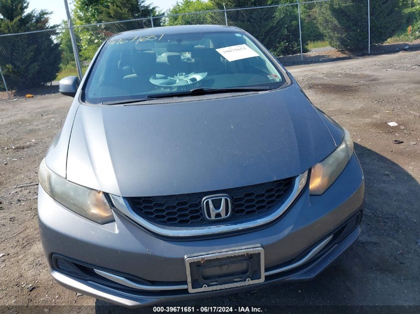 2013 Honda Civic Lx VIN: 19XFB2F5XDE201243 Lot: 39671651