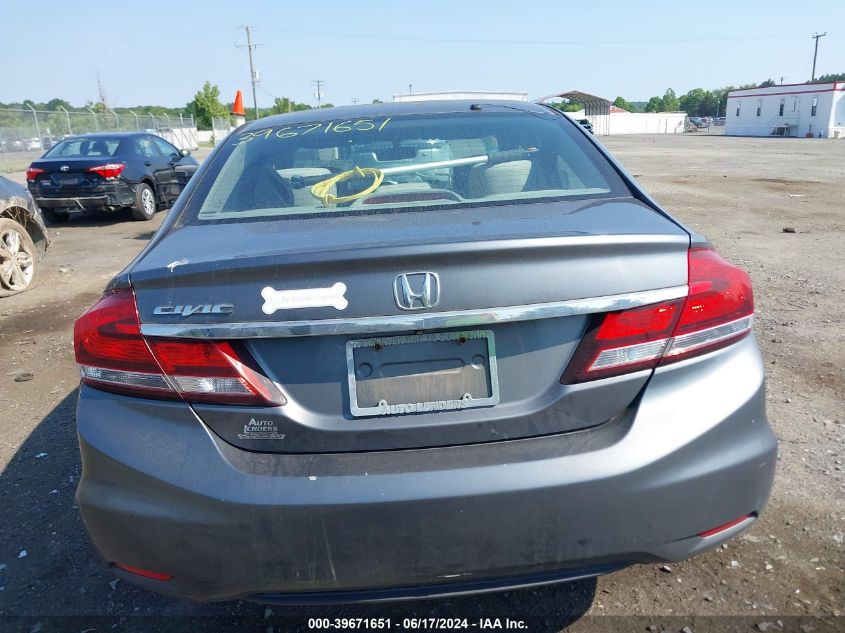 2013 Honda Civic Lx VIN: 19XFB2F5XDE201243 Lot: 39671651