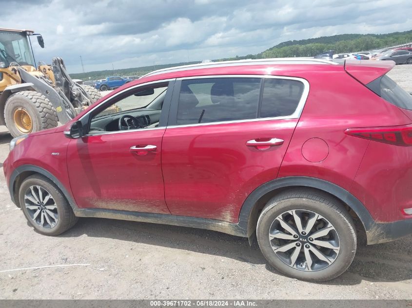 2017 Kia Sportage Ex VIN: KNDPNCAC1H7183065 Lot: 39671702