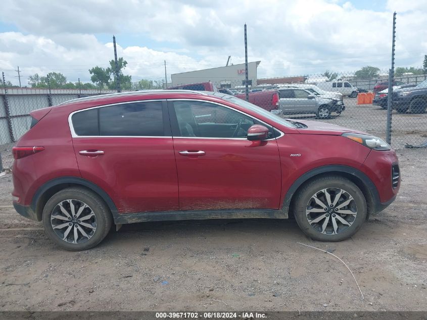 2017 Kia Sportage Ex VIN: KNDPNCAC1H7183065 Lot: 39671702