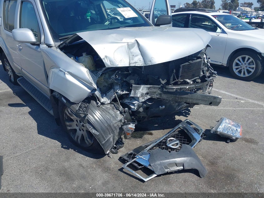 2012 Nissan Pathfinder Silver VIN: 5N1AR1NN2CC627169 Lot: 39671706