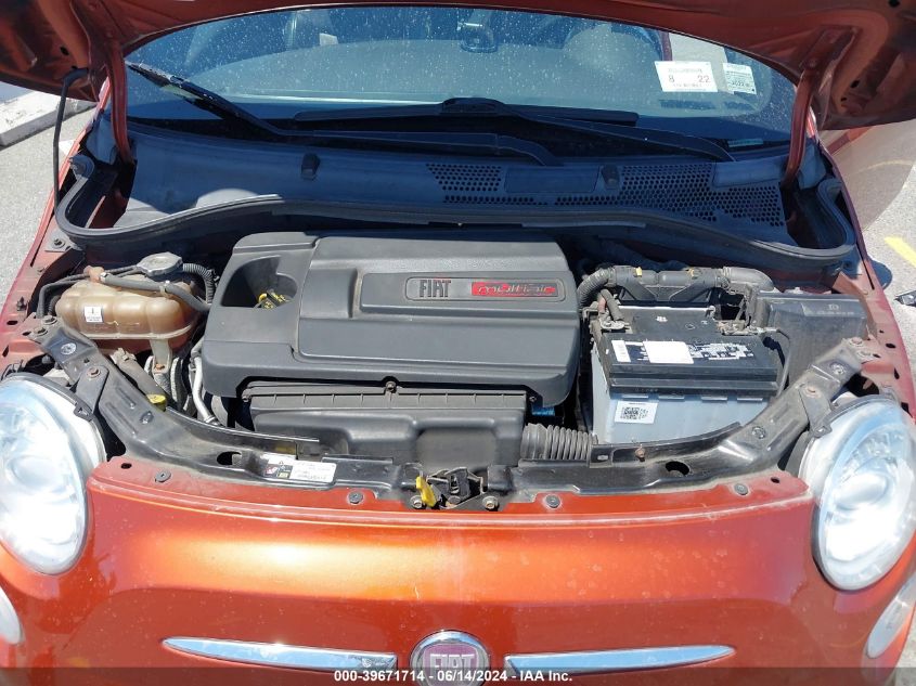 2012 Fiat 500 Sport VIN: 3C3CFFBR6CT352747 Lot: 39671714