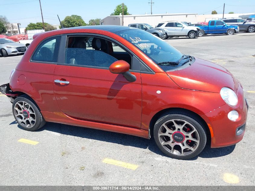 2012 Fiat 500 Sport VIN: 3C3CFFBR6CT352747 Lot: 39671714