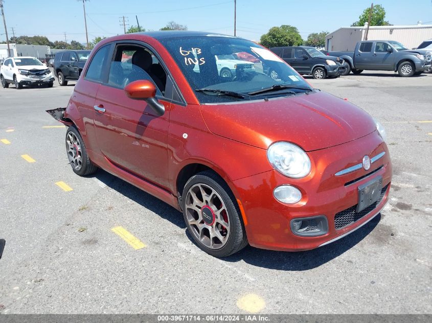 2012 Fiat 500 Sport VIN: 3C3CFFBR6CT352747 Lot: 39671714