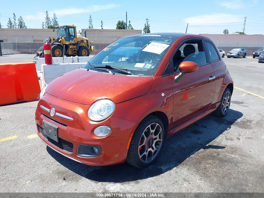 2012 Fiat 500 Sport VIN: 3C3CFFBR6CT352747 Lot: 39671714