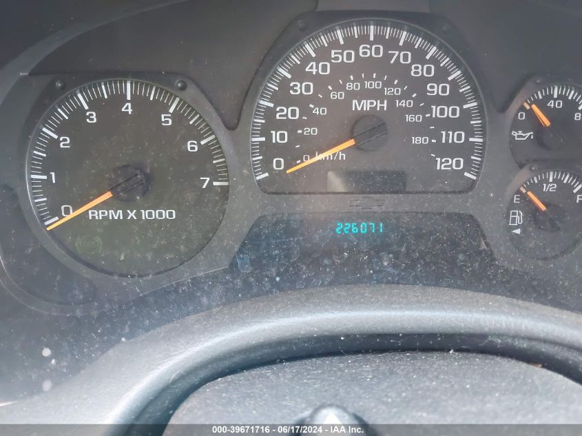 2002 Chevrolet Trailblazer Lt VIN: 1GNDS13S822150550 Lot: 39671716