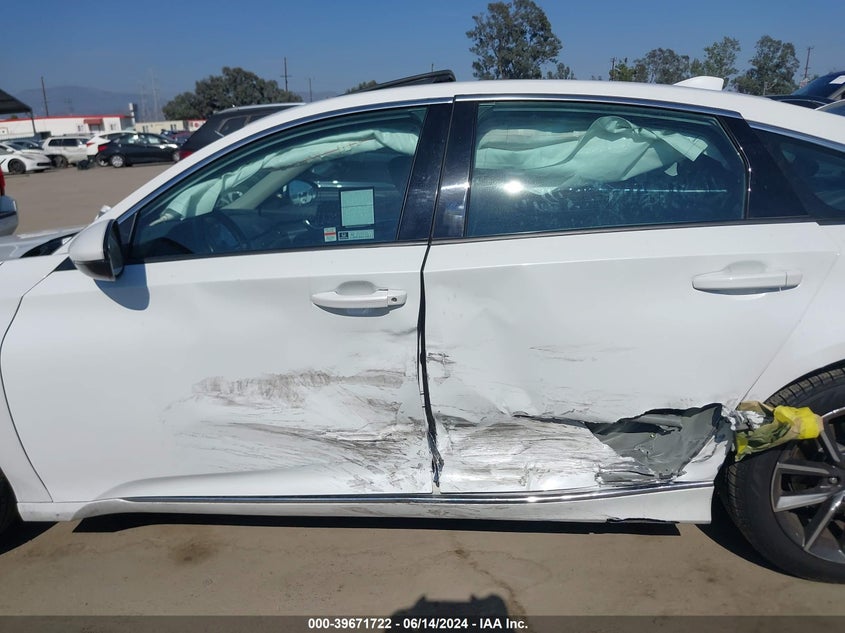 2022 Honda Accord Ex-L VIN: 1HGCV1F59NA033718 Lot: 39671722