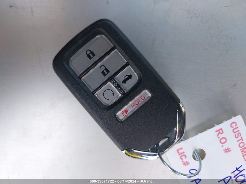 2022 Honda Accord Ex-L VIN: 1HGCV1F59NA033718 Lot: 39671722