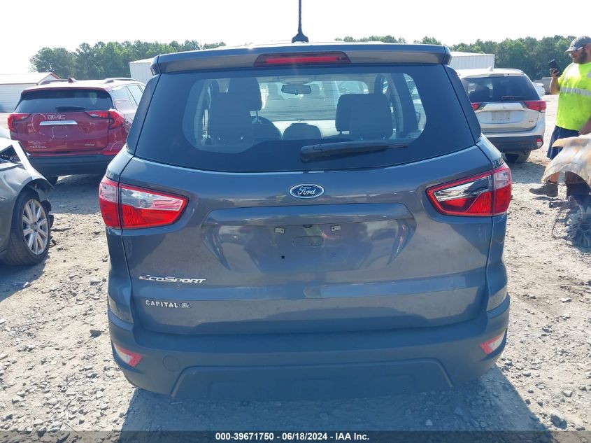 2021 Ford Ecosport S VIN: MAJ3S2FE4MC407822 Lot: 39671750