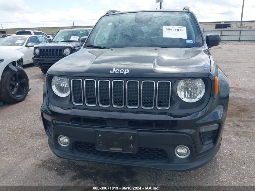 2019 Jeep Renegade Latitude Fwd VIN: ZACNJABB8KPK76394 Lot: 39671819