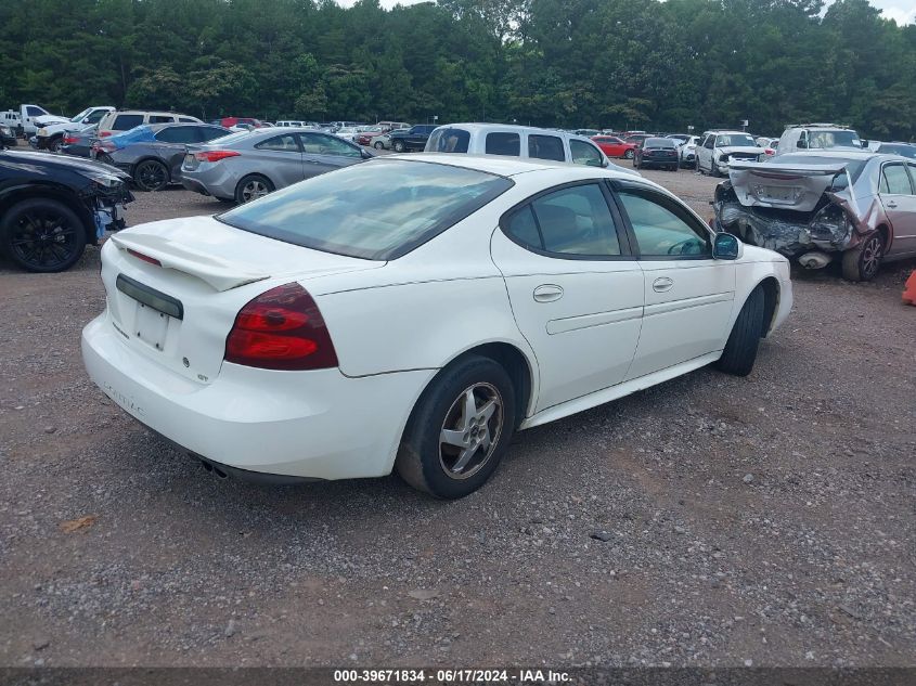 2004 Pontiac Grand Prix Gt1 VIN: 2G2WP522941366913 Lot: 39671834