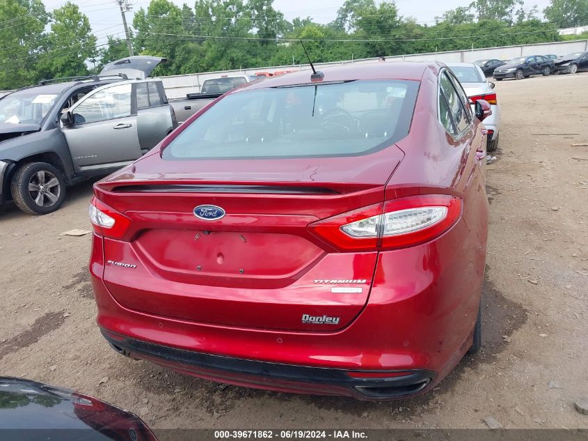 2013 Ford Fusion Titanium VIN: 3FA6P0K94DR102270 Lot: 39671862