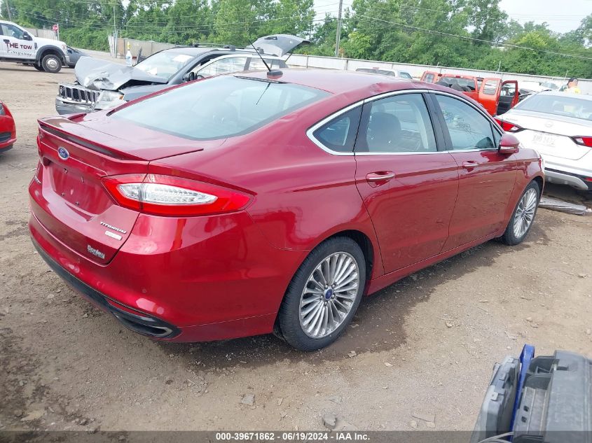 2013 Ford Fusion Titanium VIN: 3FA6P0K94DR102270 Lot: 39671862