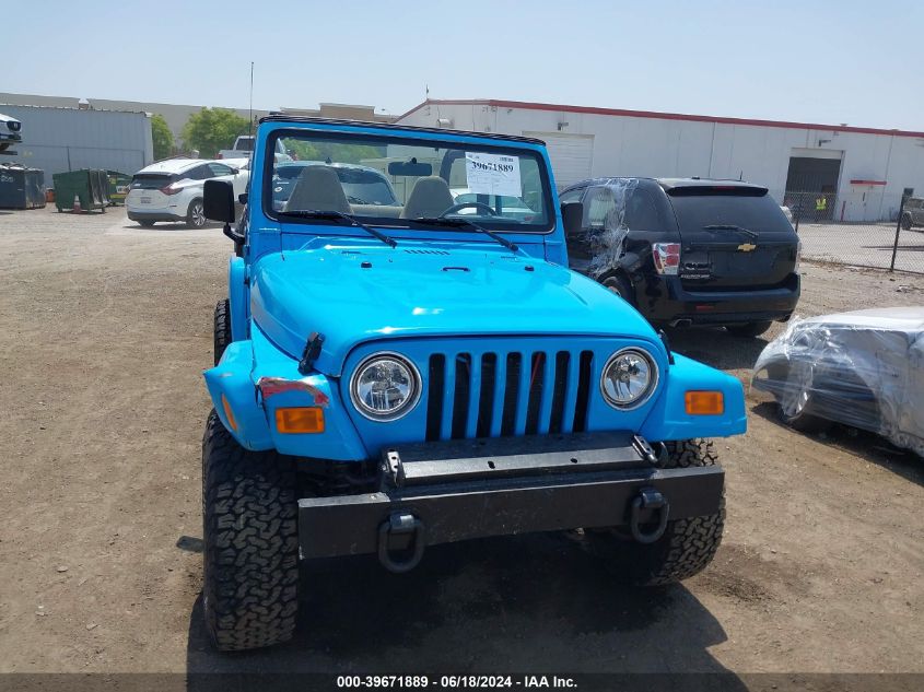 1998 Jeep Wrangler Sport VIN: 1J4FY19S6WP792713 Lot: 39671889