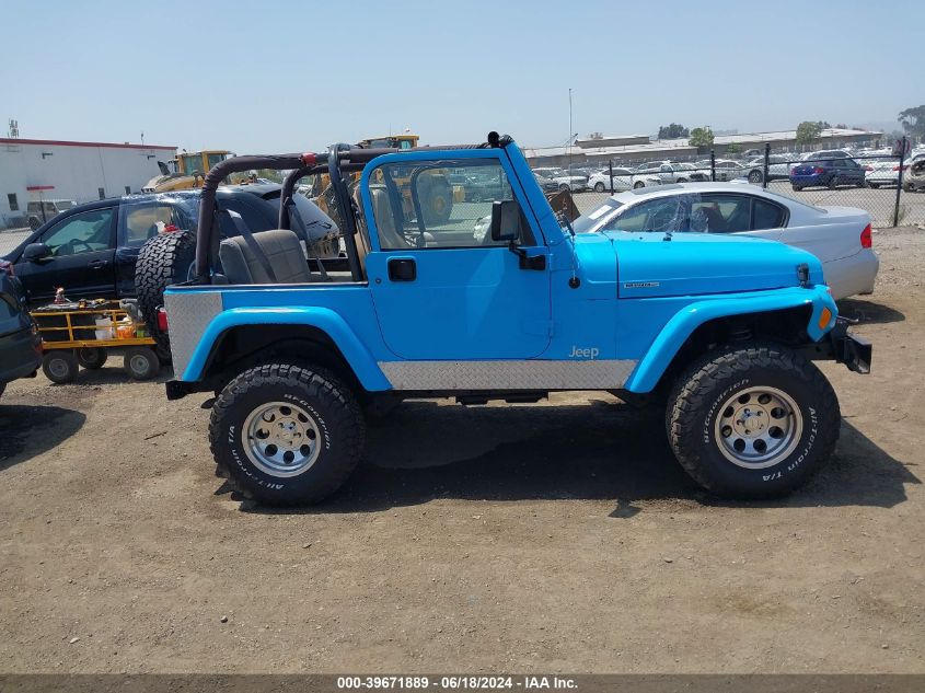 1998 Jeep Wrangler Sport VIN: 1J4FY19S6WP792713 Lot: 39671889