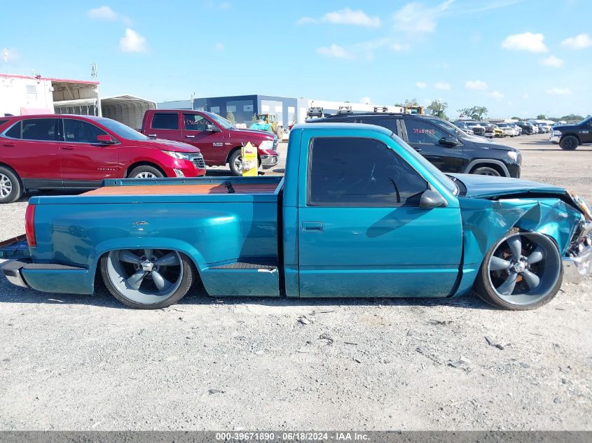 1997 GMC Sierra 1500 Sl Wideside VIN: 1GTEC14W4VZ528709 Lot: 39671890