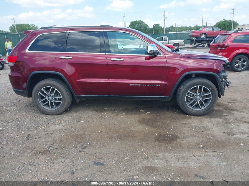 2017 Jeep Grand Cherokee Limited 4X4 VIN: 1C4RJFBG1HC601834 Lot: 39671905