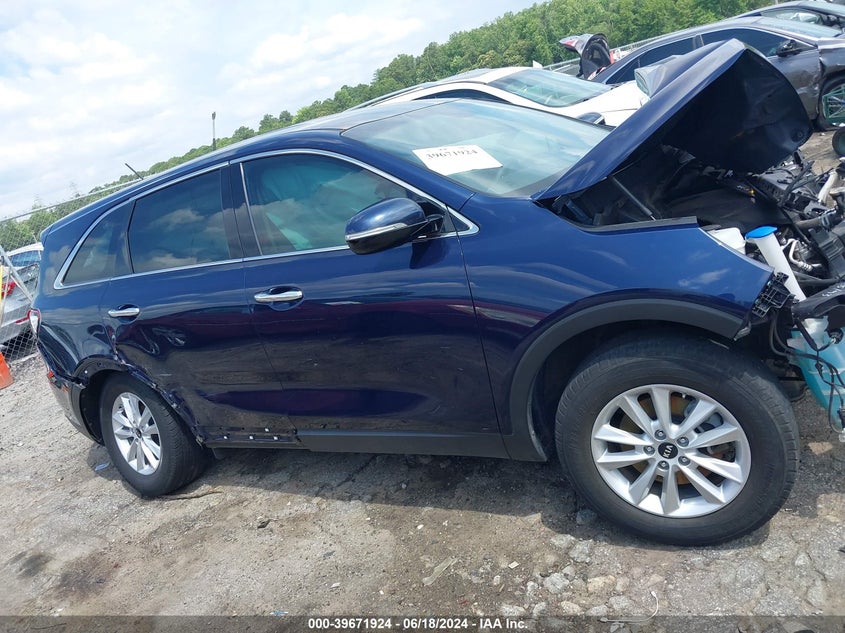 2019 Kia Sorento 3.3L Lx VIN: 5XYPG4A59KG494996 Lot: 39671924