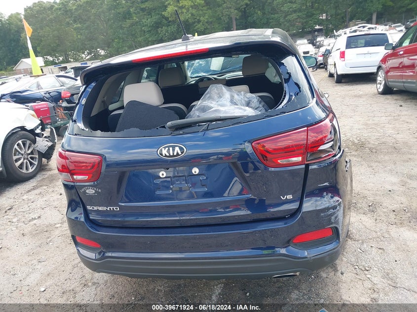 2019 Kia Sorento 3.3L Lx VIN: 5XYPG4A59KG494996 Lot: 39671924