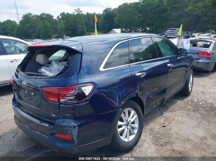 2019 Kia Sorento 3.3L Lx VIN: 5XYPG4A59KG494996 Lot: 39671924