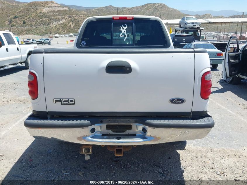 2002 Ford F150 Supercrew VIN: 1FTRW07692KA23915 Lot: 39672019