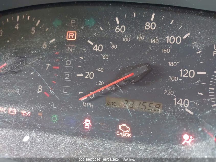 1997 Lexus Es 300 VIN: JT8BF22G2V0053351 Lot: 39672030