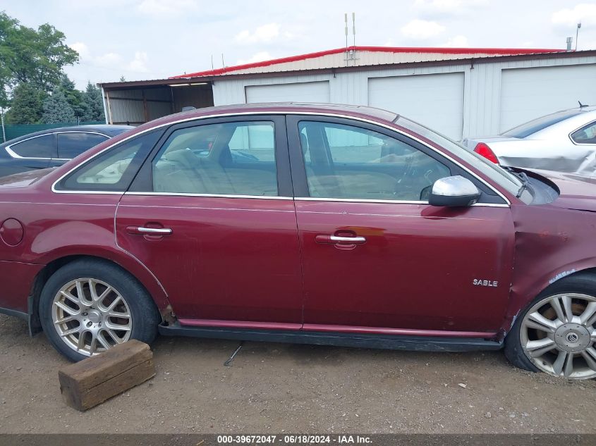 2008 Mercury Sable Premier VIN: 1MEHM42W88G620953 Lot: 39672047