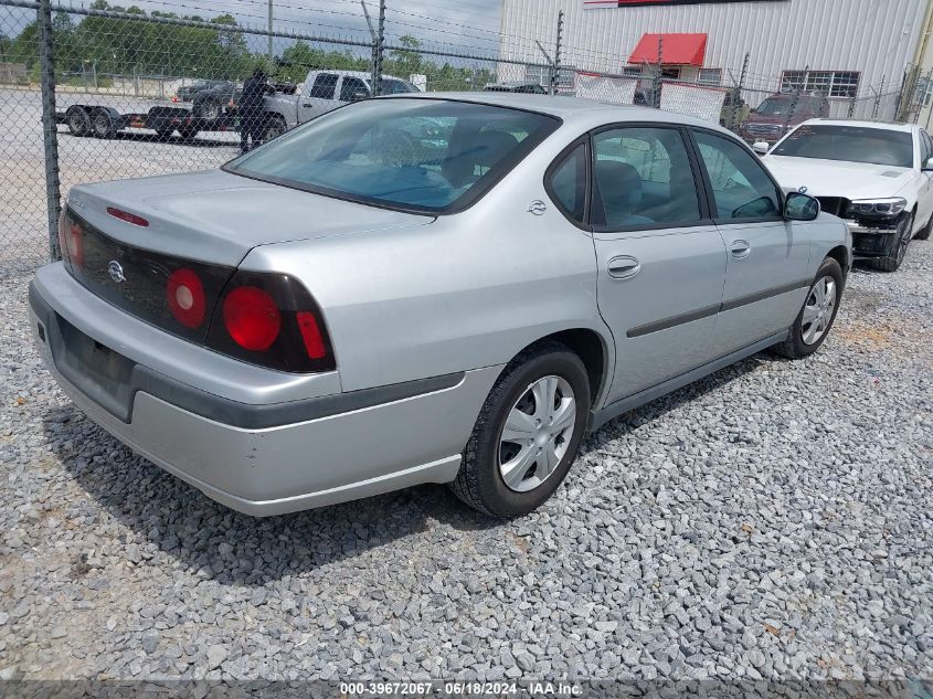 2004 Chevrolet Impala VIN: 2G1WF52E749372292 Lot: 39672067