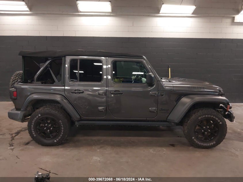 2021 JEEP WRANGLER UNLIMITED WILLYS 4X4 - 1C4HJXDN0MW741475