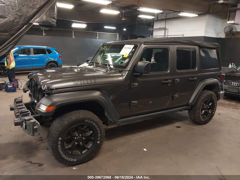 2021 JEEP WRANGLER UNLIMITED WILLYS 4X4 - 1C4HJXDN0MW741475