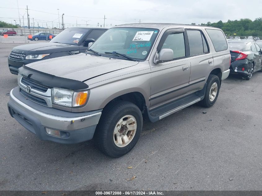 2002 Toyota 4Runner Sr5 V6 VIN: JT3GN86R620249642 Lot: 39672088