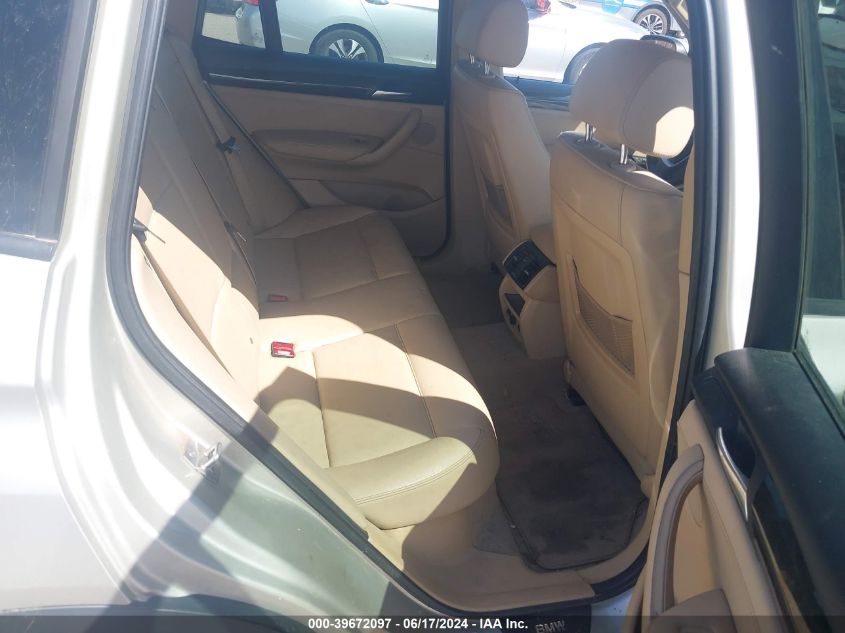 2011 BMW X3 xDrive35I VIN: 5UXWX7C51BL734653 Lot: 39672097