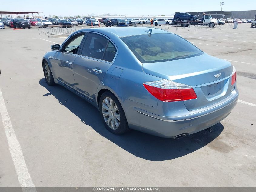 2009 Hyundai Genesis 3.8 VIN: KMHGC46E79U026841 Lot: 39672100