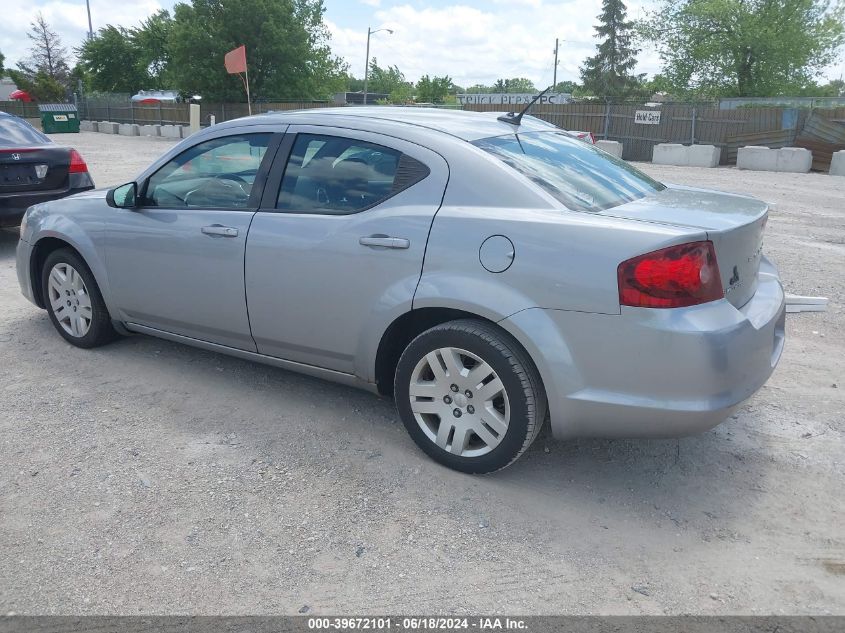 2013 Dodge Avenger Se VIN: 1C3CDZAB0DN596276 Lot: 39672101