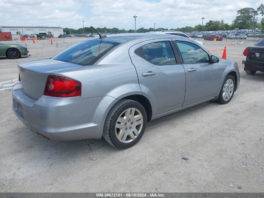 2013 Dodge Avenger Se VIN: 1C3CDZAB0DN596276 Lot: 39672101