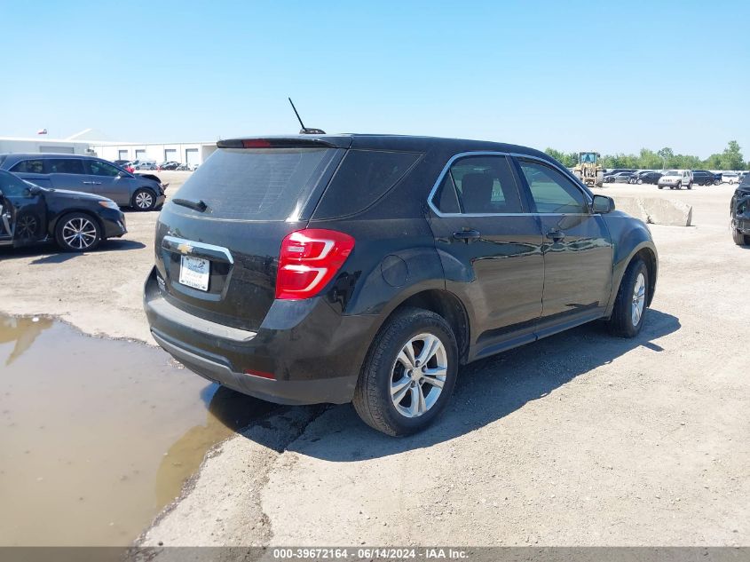 2017 Chevrolet Equinox Ls VIN: 2GNALBEK4H1518010 Lot: 39672164