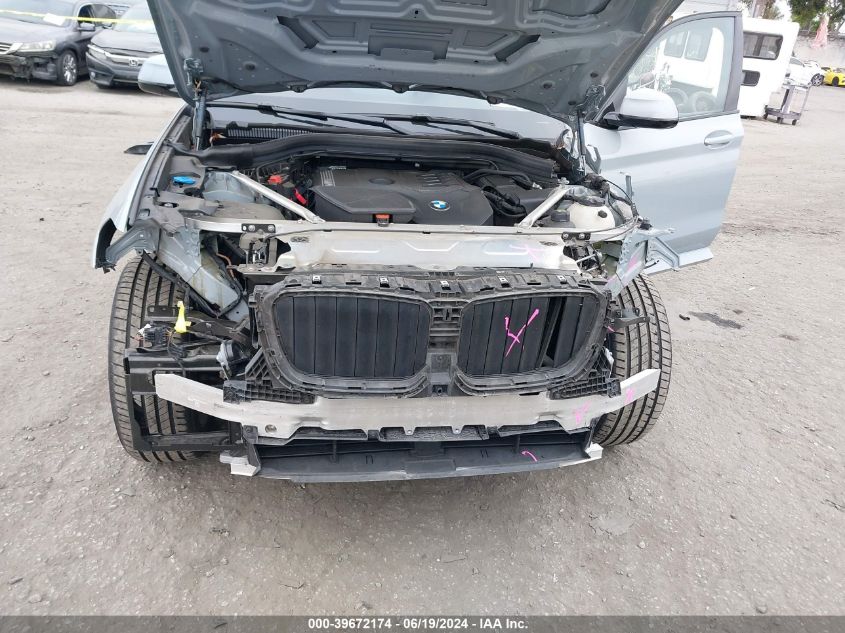 2022 BMW X3 Sdrive30I VIN: 5UX43DP0XN9M43988 Lot: 39672174