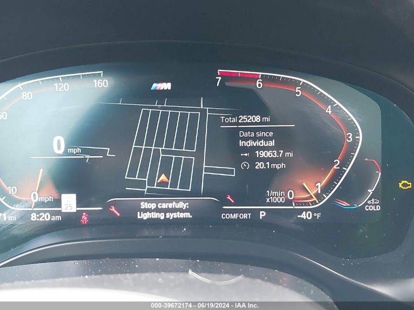 2022 BMW X3 Sdrive30I VIN: 5UX43DP0XN9M43988 Lot: 39672174