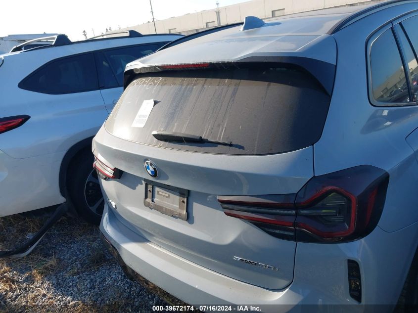 2022 BMW X3 Sdrive30I VIN: 5UX43DP0XN9M43988 Lot: 39672174