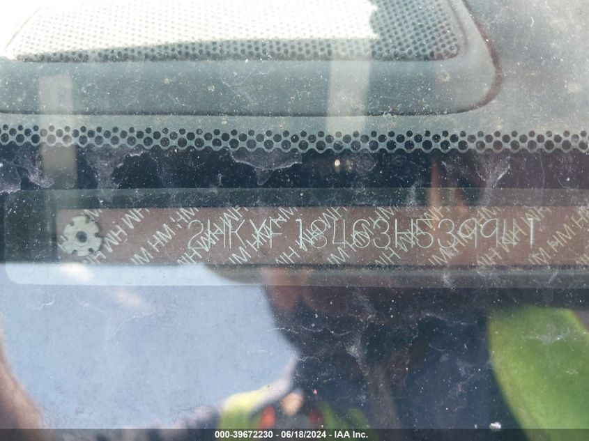 2003 Honda Pilot Ex VIN: 2HKYF18463H539941 Lot: 39672230