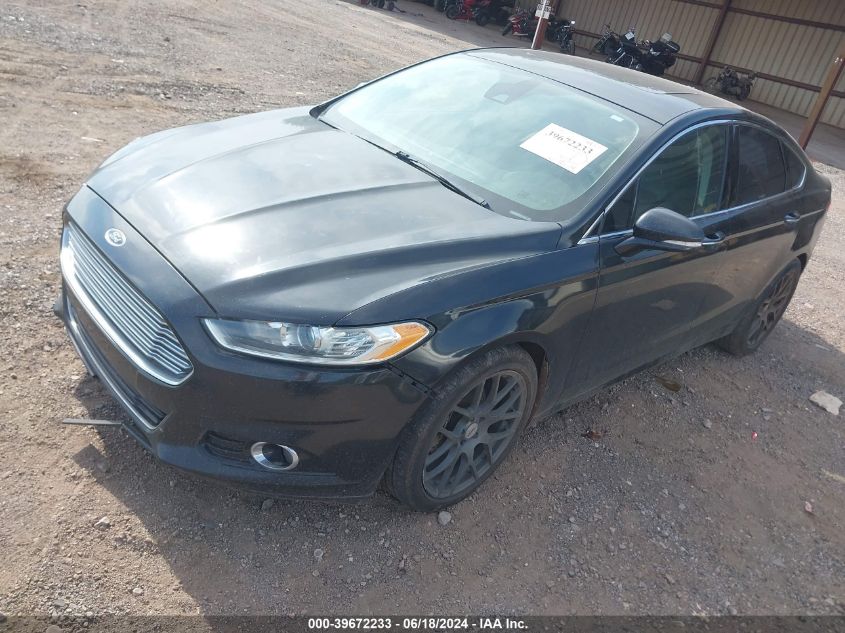 2013 Ford Fusion Titanium VIN: 3FA6P0D95DR367437 Lot: 39672233