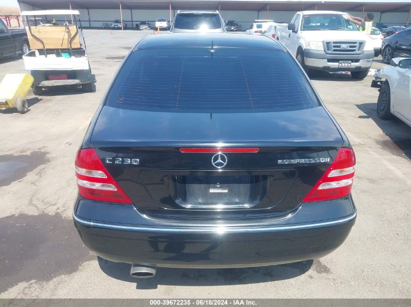 2005 Mercedes-Benz C 230 Kompressor Sport VIN: WDBRF40J65A812988 Lot: 39672235