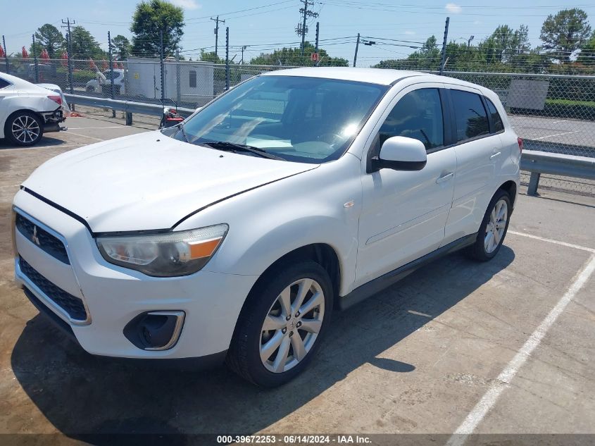 2014 Mitsubishi Outlander Sport Es VIN: 4A4AP3AU2EE023723 Lot: 39672253