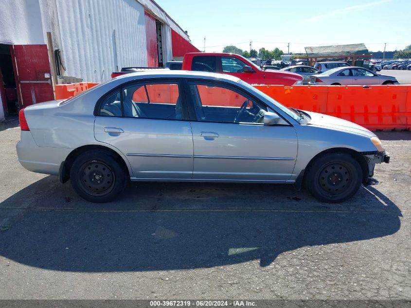 2003 Honda Civic Ex VIN: 2HGES26843H564373 Lot: 39672319