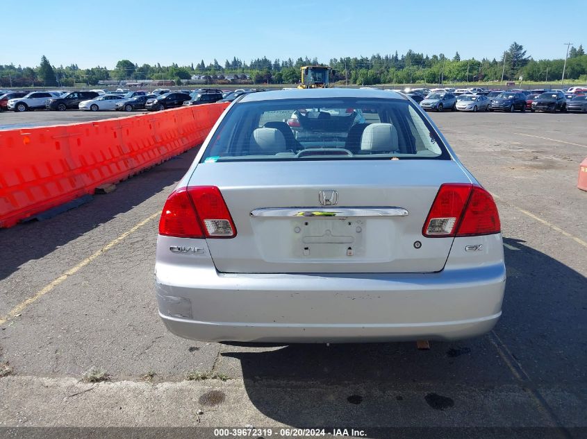 2003 Honda Civic Ex VIN: 2HGES26843H564373 Lot: 39672319