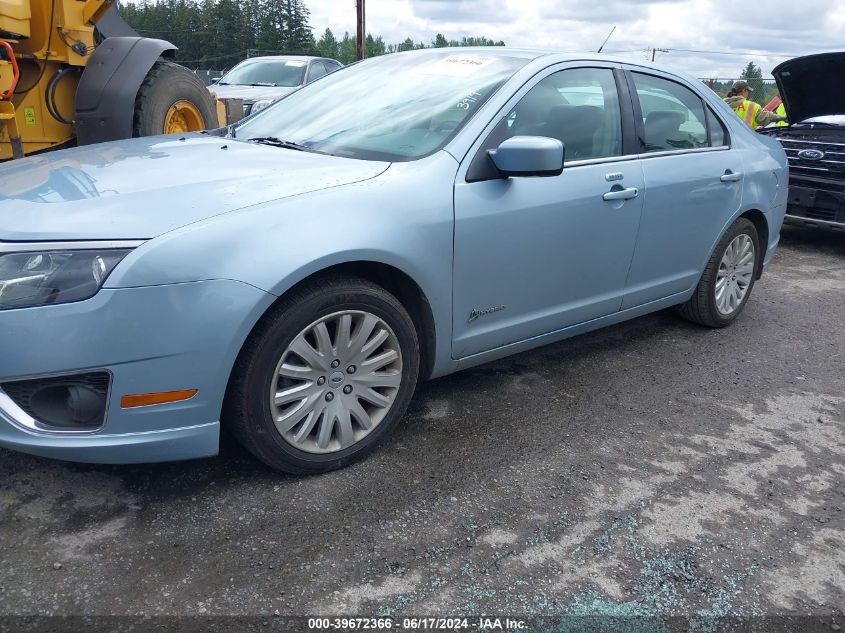 2010 Ford Fusion Hybrid VIN: 3FADP0L39AR395175 Lot: 39672366