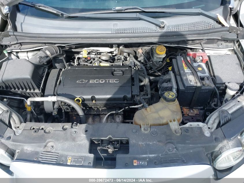 2012 Chevrolet Sonic 2Ls VIN: 1G1JA5SH8C4211325 Lot: 39672473